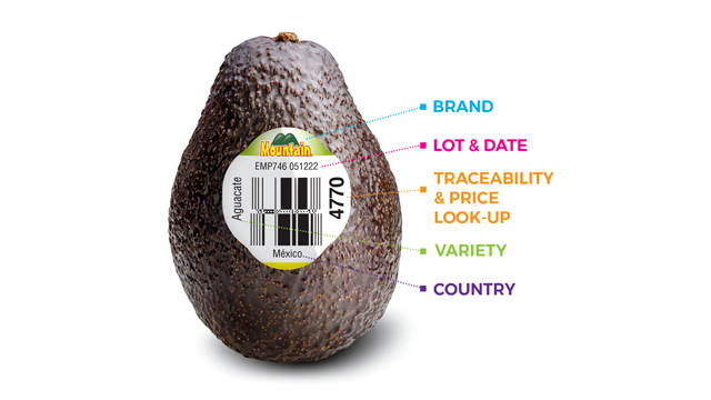 Sinclair POD fruit label