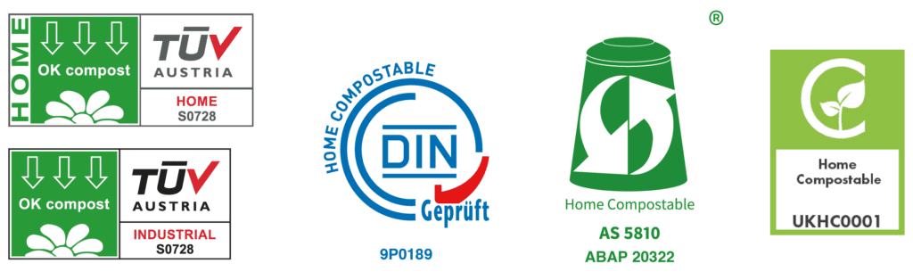 Sinclair compostable fruit label certification certificates